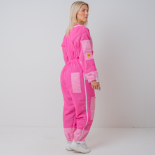 Afbeelding in Gallery-weergave laden, PINK OZ ARMOUR 3 Layer Mesh Ventilated Beekeeping Suit With Fencing Veil OZ ARMOUR
