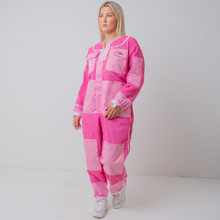 Load image into Gallery viewer, PINK OZ ARMOUR 3 Layer Mesh Ventilated Beekeeping Suit With Fencing Veil OZ ARMOUR
