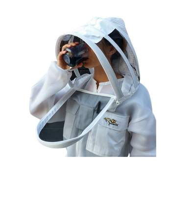 Oz Armour Double Layer Mesh Ventilated Beekeeping Jacket With Fencing Veil UK OZ ARMOUR