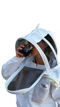 Cargar imagen en el visor de la galería, Oz Armour Poly Cotton Semi Ventilated Beekeeping Jacket With Fencing Veil UK OZ ARMOUR
