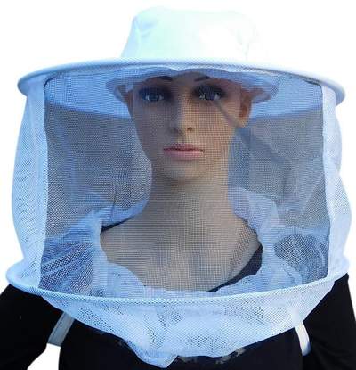 Oz Armour Round Hat Beekeeping Veil With Shoulder Straps UK OZ ARMOUR