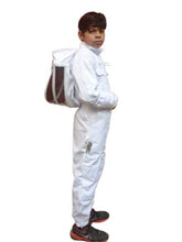Cargar imagen en el visor de la galería, Oz Armour White Poly Cotton Beekeeping Suit For Kids UK OZ ARMOUR
