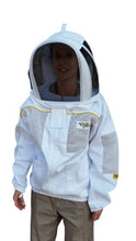 Cargar imagen en el visor de la galería, Oz Armour Poly Cotton Semi Ventilated Beekeeping Jacket With Fencing Veil UK OZ ARMOUR
