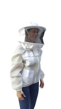 Afbeelding in Gallery-weergave laden, Oz Armour Double Layer Mesh Ventilated Beekeeping Jacket with Round Hat Veil UK OZ ARMOUR
