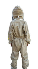Cargar imagen en el visor de la galería, Oz Armour Khaki Poly Cotton Beekeeping Suit With Fencing Veil UK OZ ARMOUR
