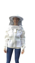 Cargar imagen en el visor de la galería, Oz Armour Double Layer Mesh Ventilated Beekeeping Jacket with Round Hat Veil UK OZ ARMOUR
