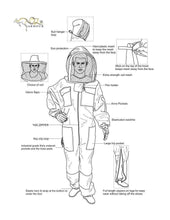 Charger l&#39;image dans la galerie, Oz Armour 3 Layer Mesh Ventilated Beekeeping Jacket With Fencing Veil UK OZ ARMOUR
