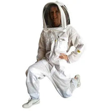 Laden Sie das Bild in den Galerie-Viewer, Oz Armour 3 Layer Mesh Ventilated Beekeeping Suit With Fencing Veil UK OZ ARMOUR
