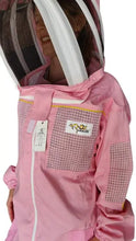 Load image into Gallery viewer, Oz Armour Pink Poly Cotton Semi Ventilated Beekeeping Suit With Fencing Veil UK OZ ARMOUR
